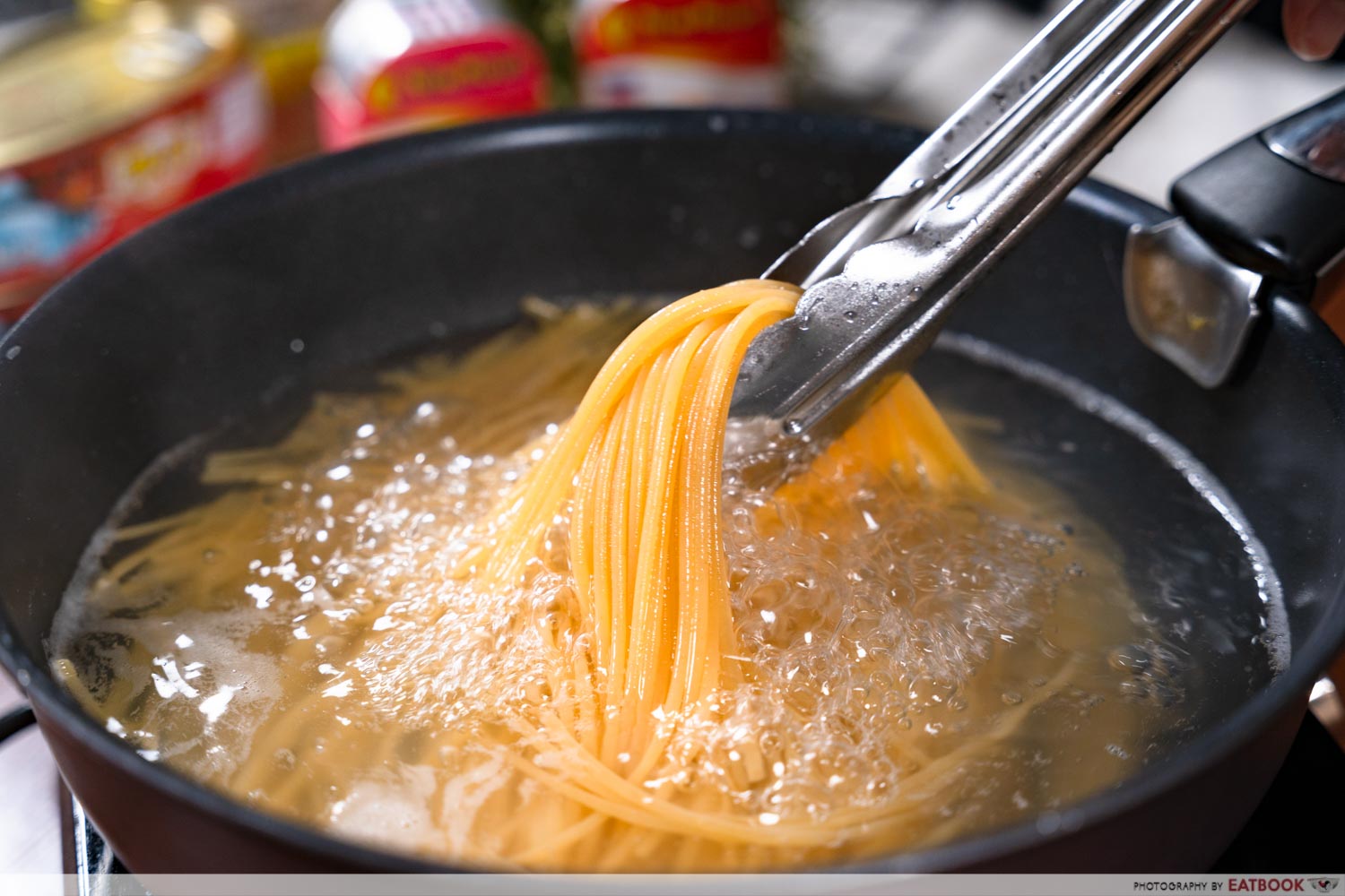 Canned food recipes - boiling spaghetti