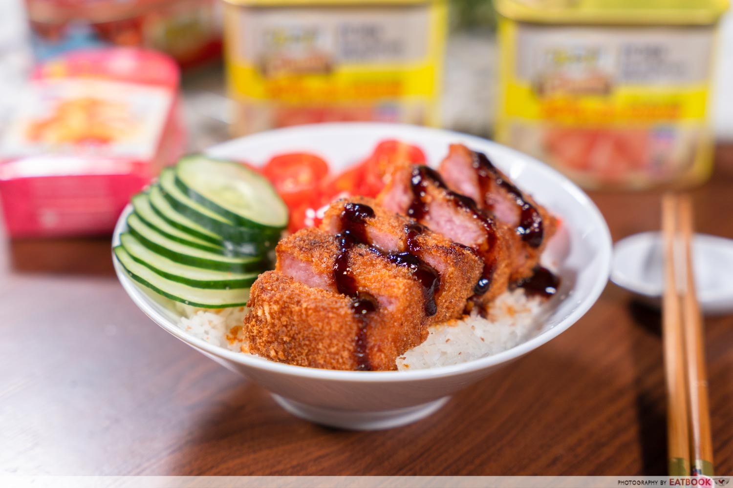 Canned food recipes - luncheon meat katsu don