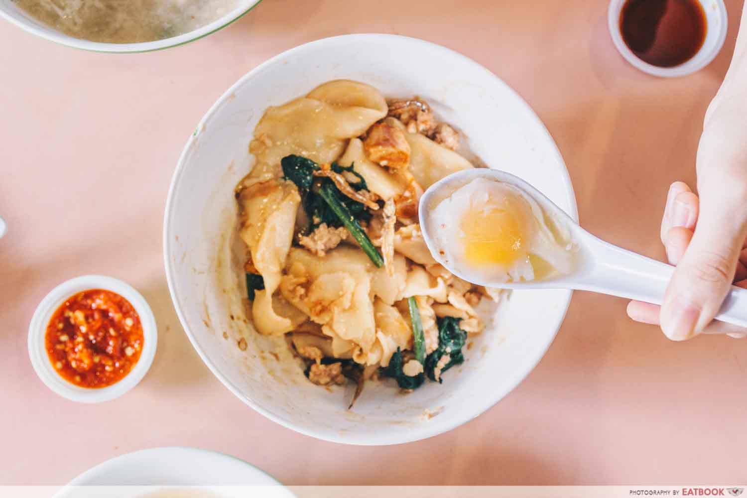 Dry Mee Hoon Kueh Egg