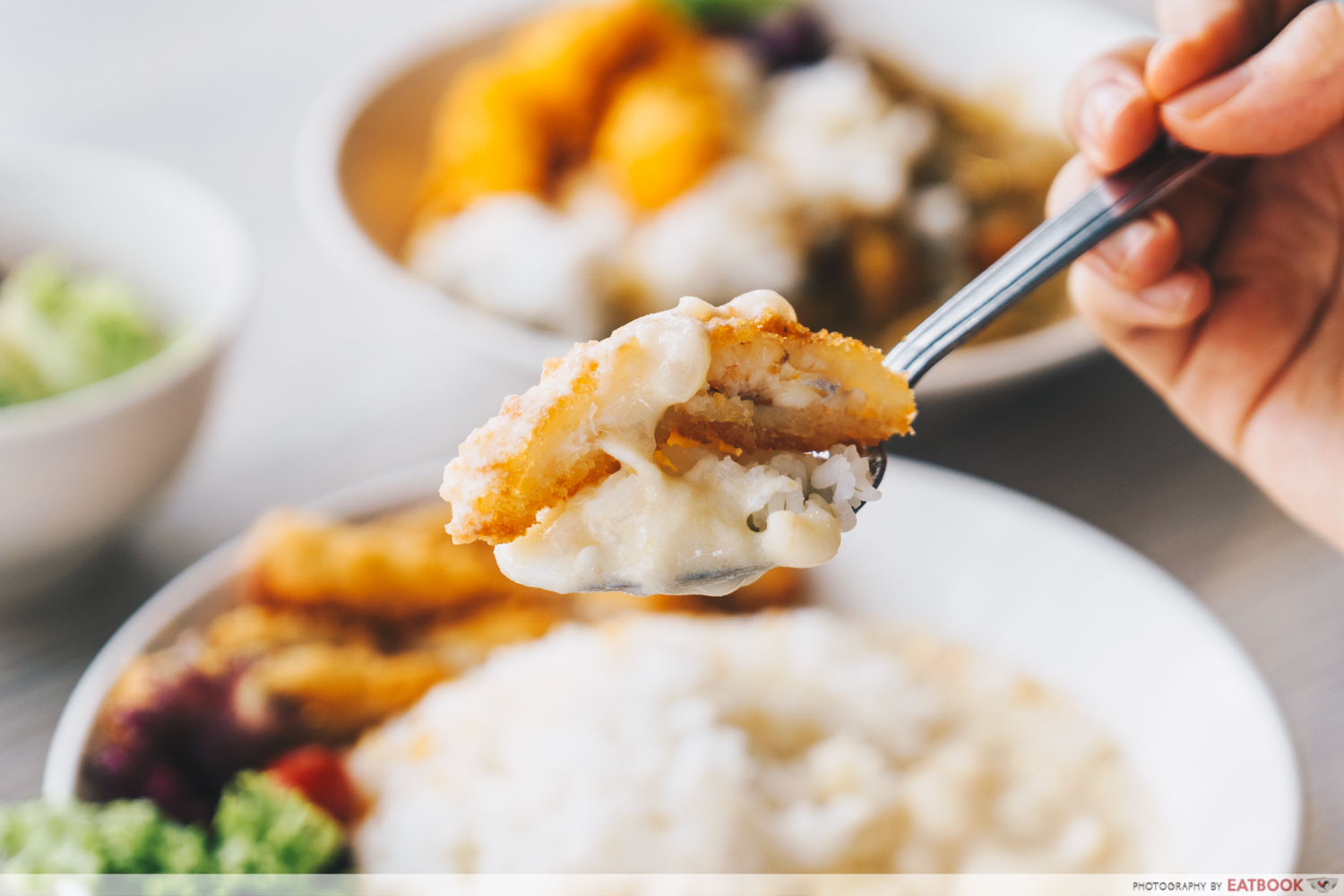 Kuroshiro - fish fillet with white curry and rice