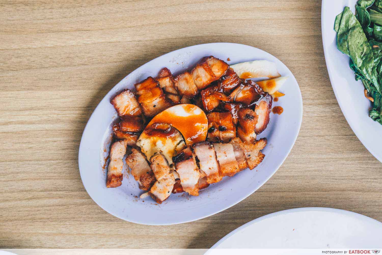 Le Da Chicken Rice - roasted pork and char siew