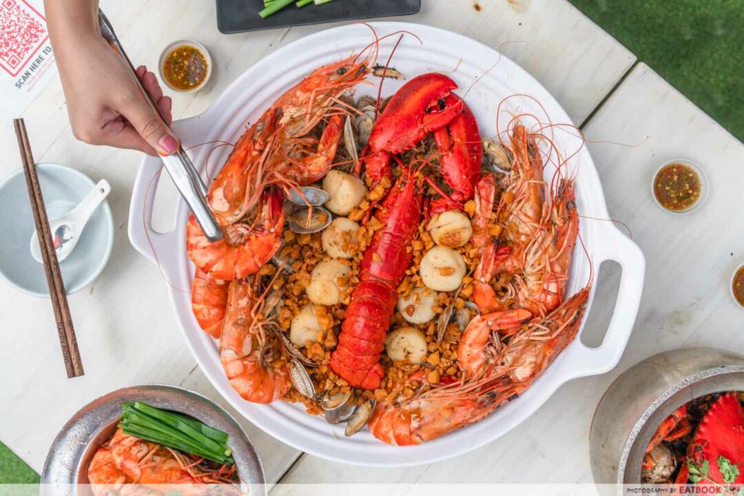 Shrimp Prawn Seafood Review Famous Seafood Steel Pot Vermicelli With 2hour Wait Opens At Boat Quay