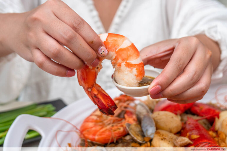 Shrimp Prawn Seafood Review Famous Seafood Steel Pot Vermicelli With 2