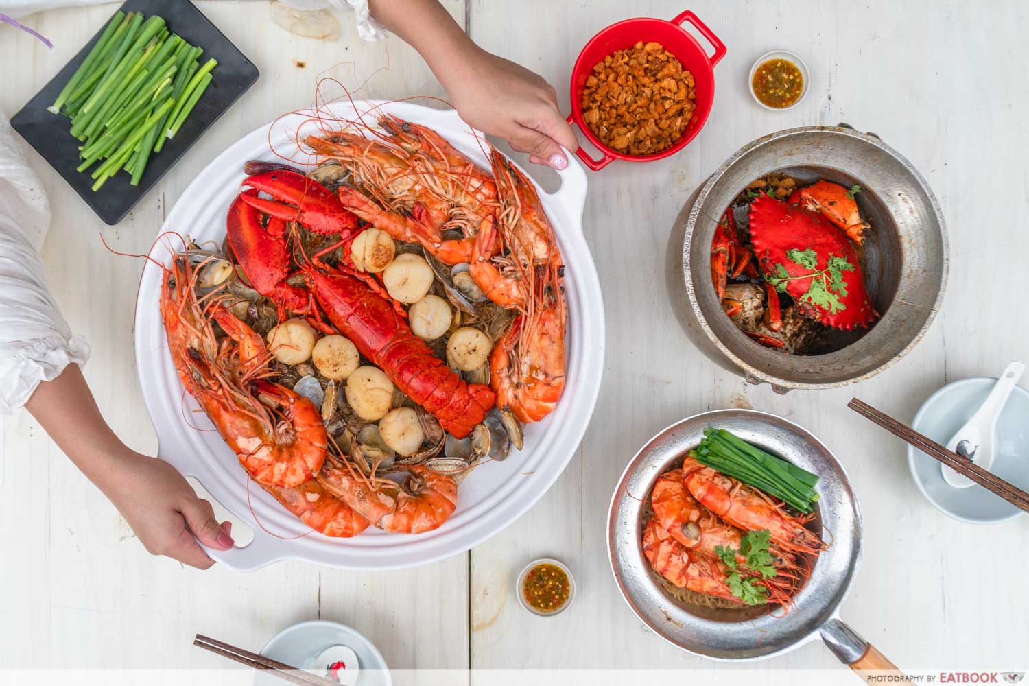 Shrimp Prawn Seafood - flatlay