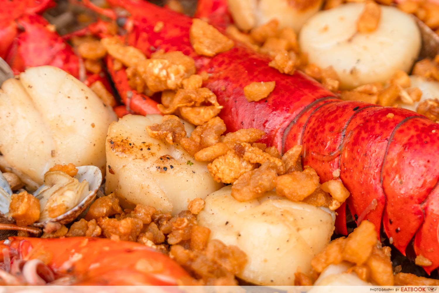 Shrimp Prawn Seafood - generous pork lard