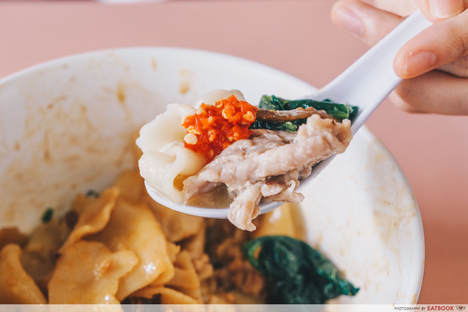 Spoonful of Mee Hoon Kueh