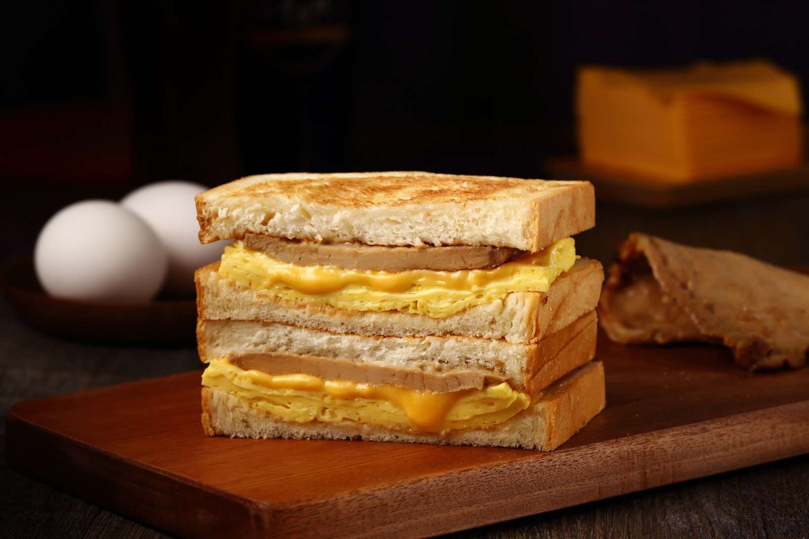 fong sheng hao pork egg cheese sandwich