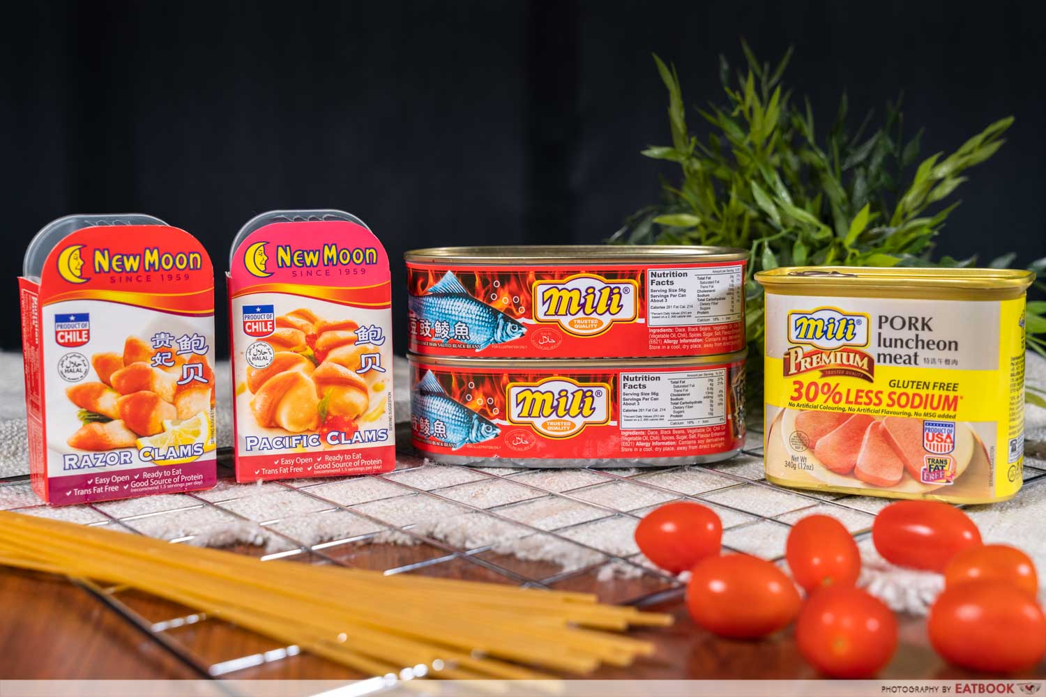 mili and new moon canned products