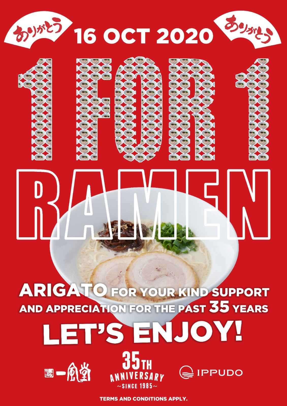 35th Anniversary 1-for-1 Ramen