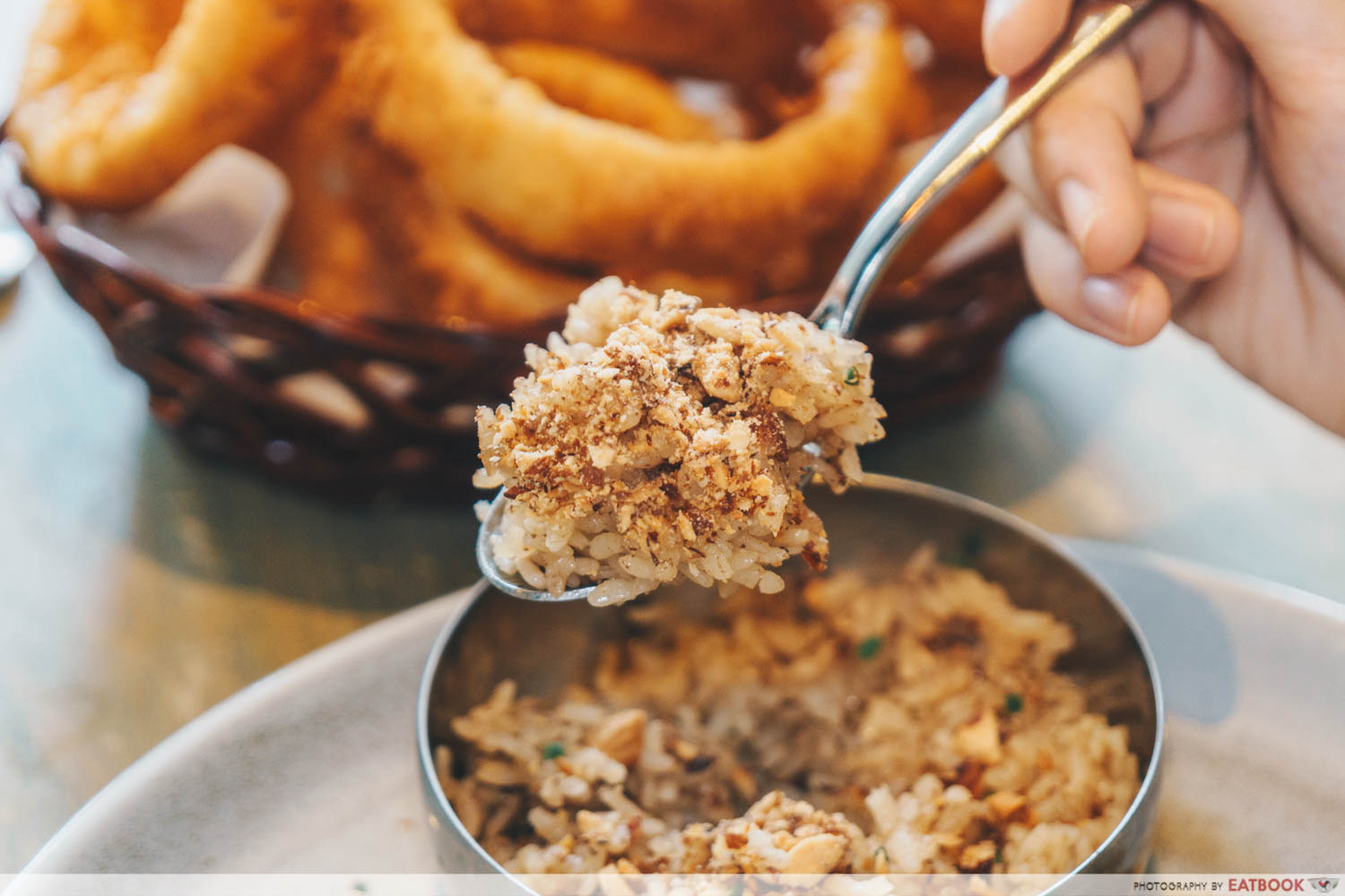 Baked Onion Rice With Almond