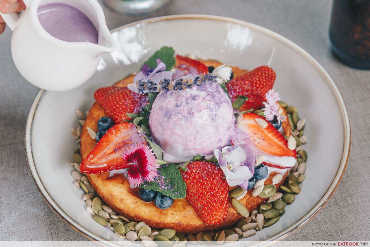 Cafe Coco - lavender ricotta hotcakes