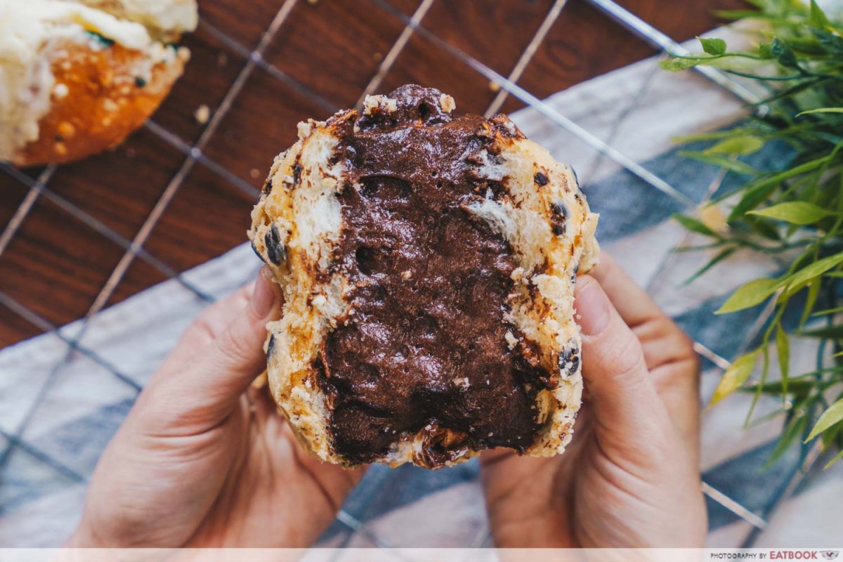 nutella cookie bun korfe