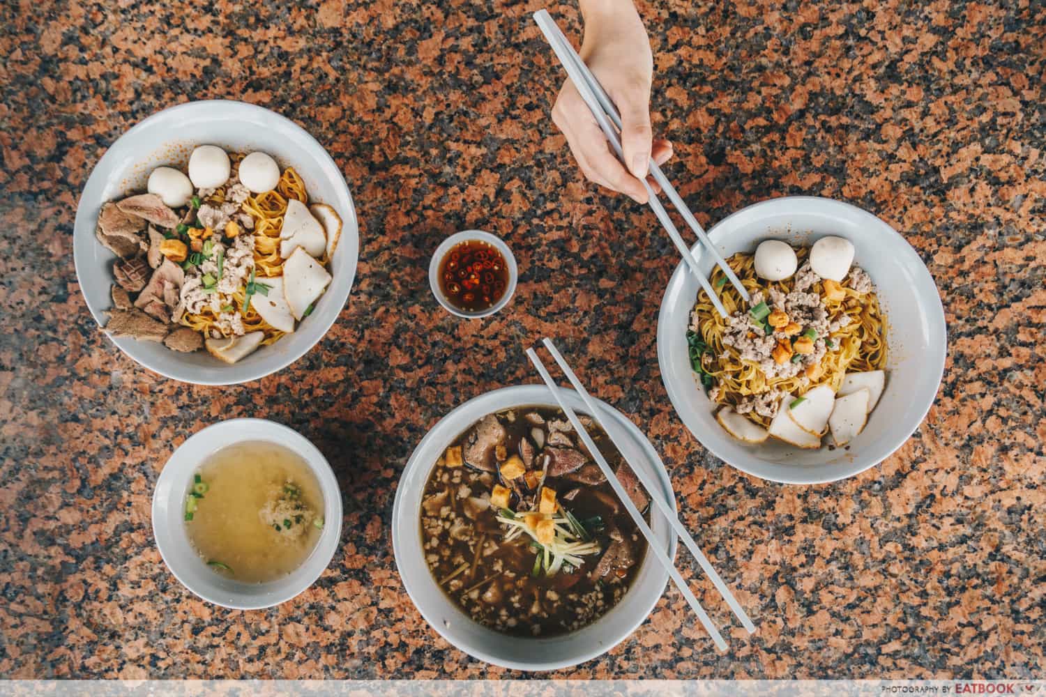 Shiok Shiok Noodles Flatlay