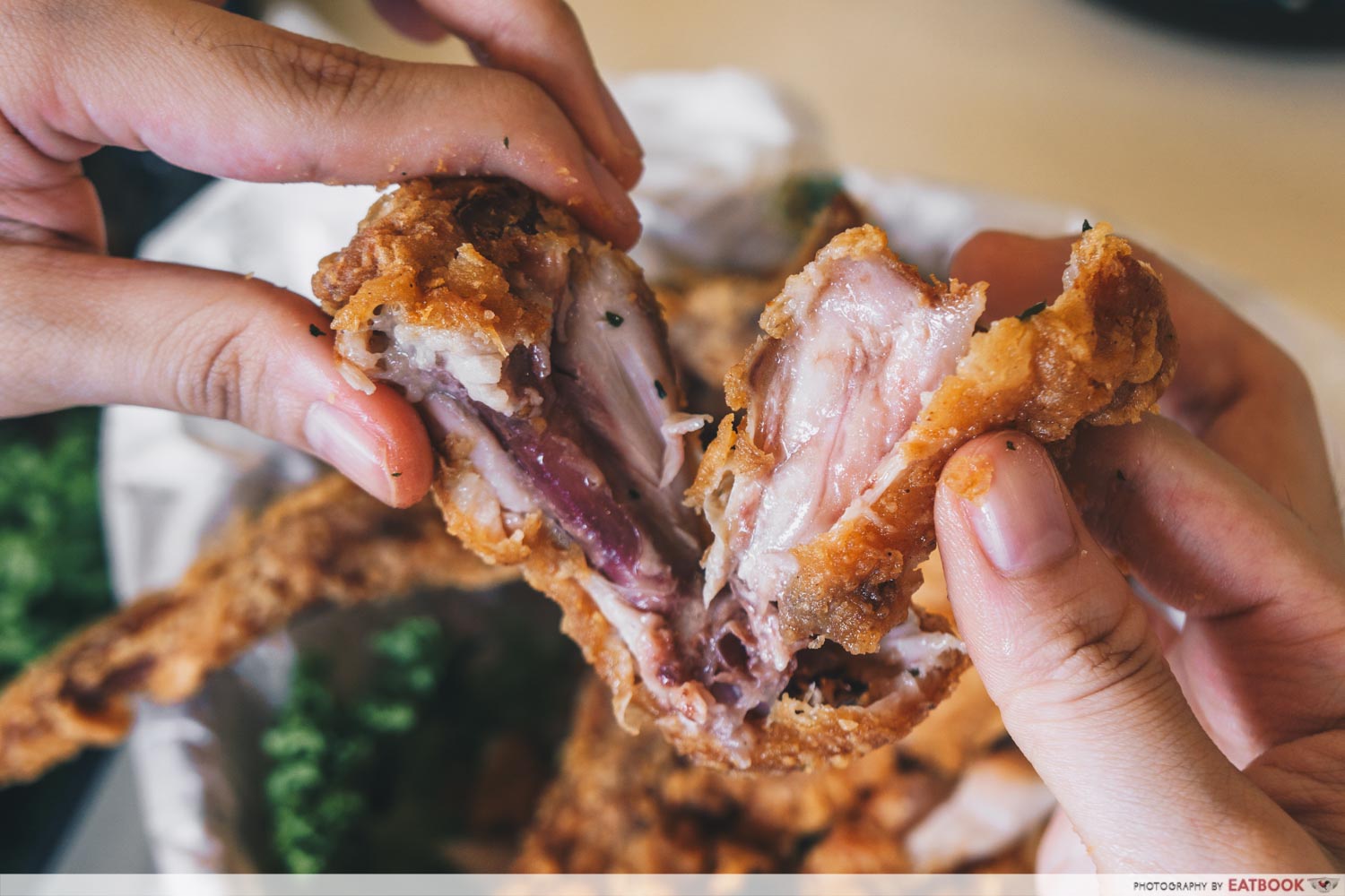 Texture of Fried Chicken Wings