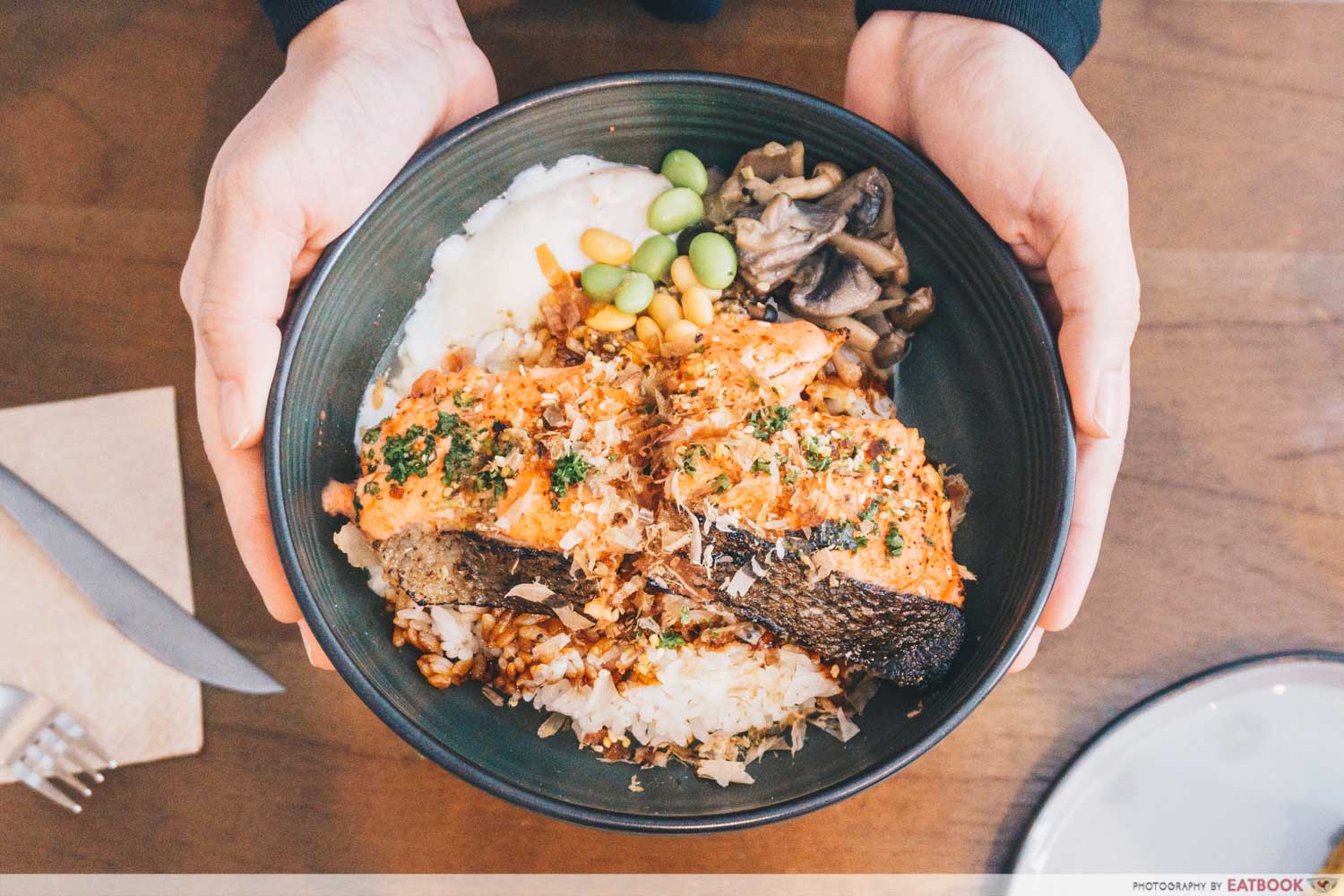 Torched Mentaiko Salmon Rice Bowl