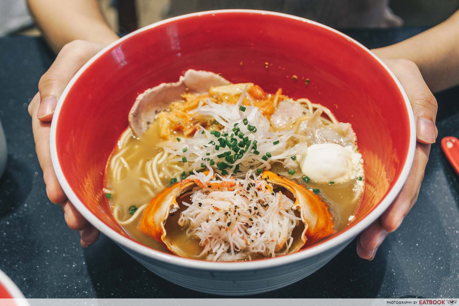 Tsuta New Menu - crab soba with premium char siu and crab shell