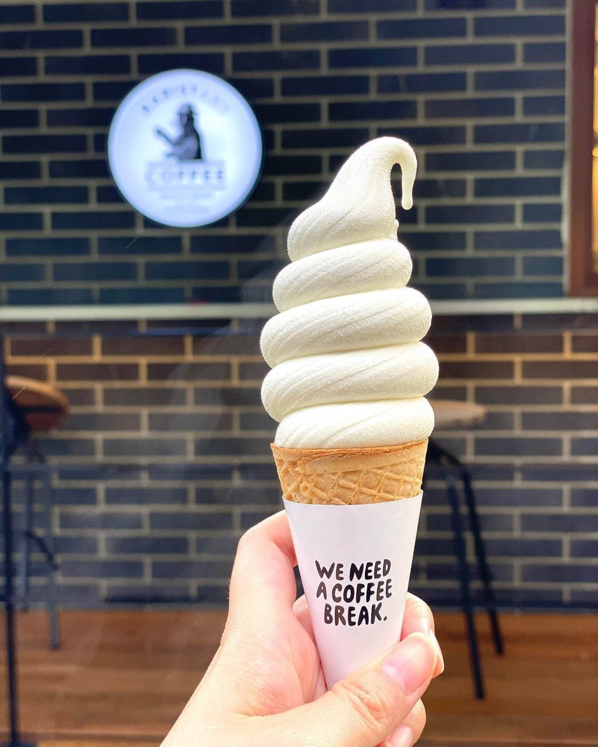 baristart coffee soft serve - hokkaido milk soft cream