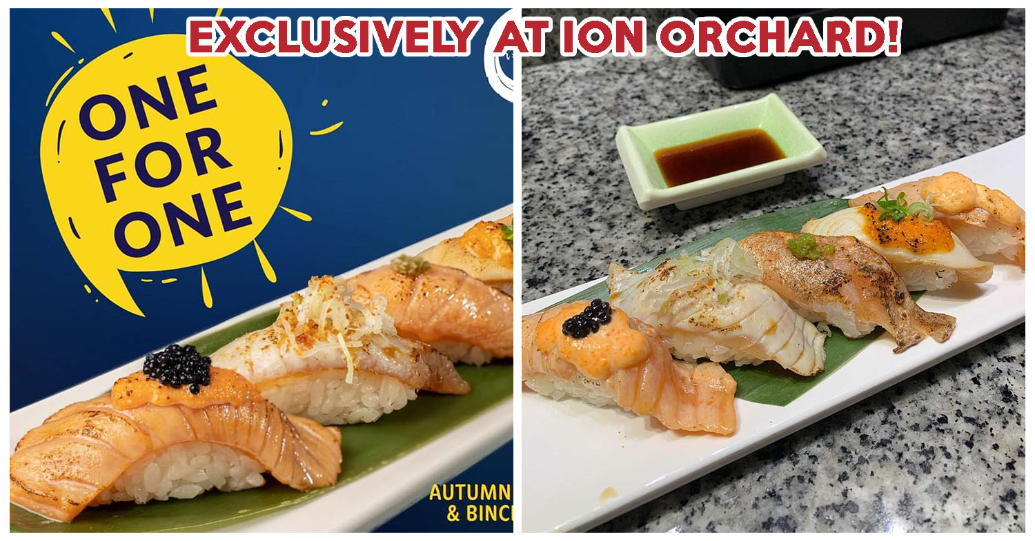 itacho 1 for 1 salmon sushi