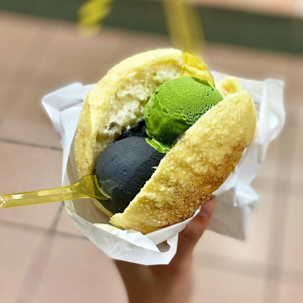 Azabu Sabo Has Melon Pan Ice Cream Sandwiches Made In Collaboration