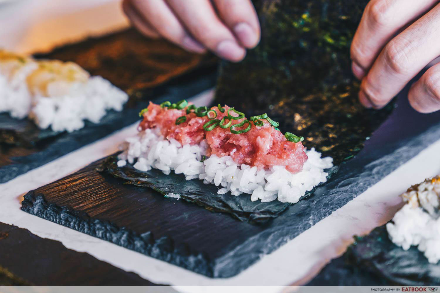 sushi roll preparation