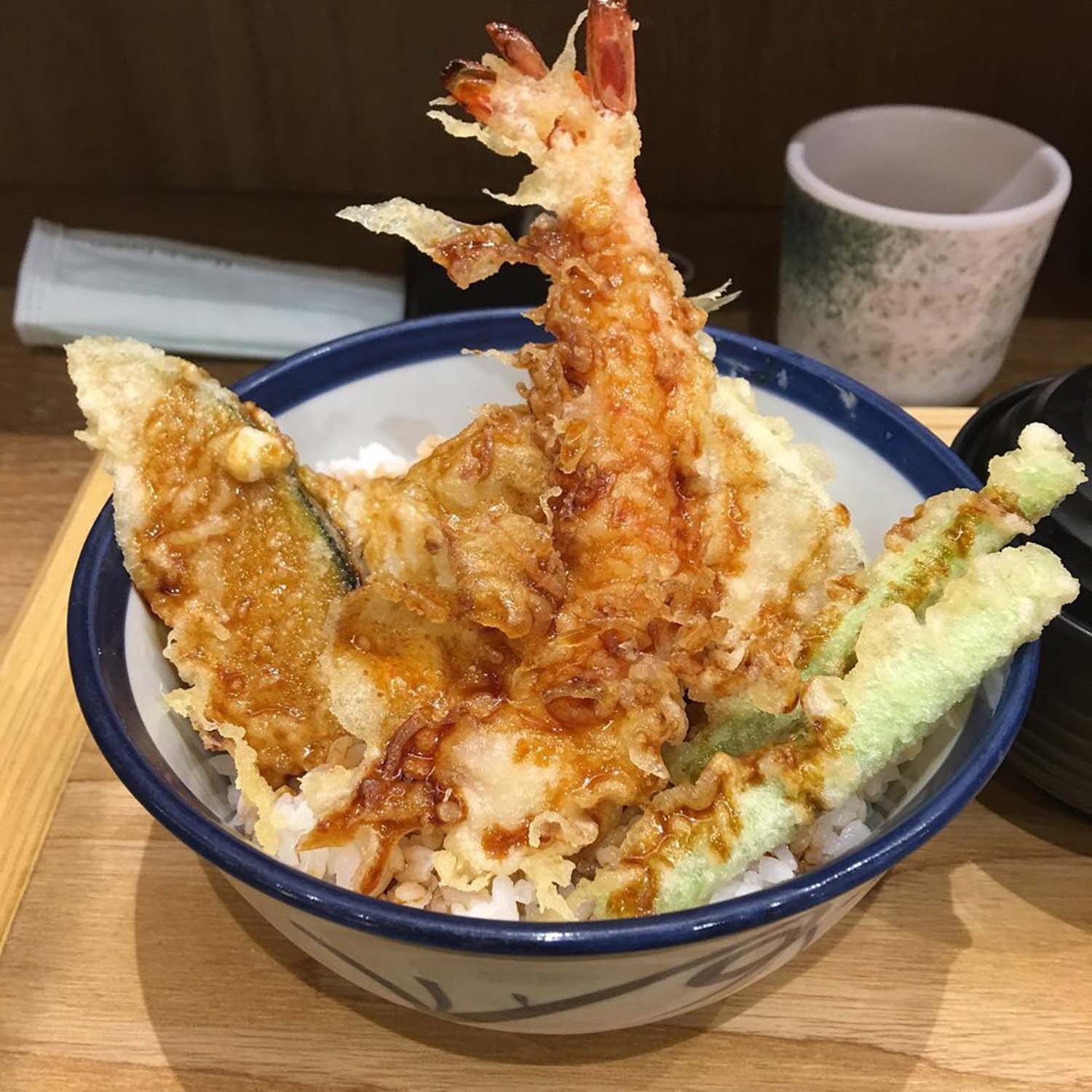 tempura tendon tenya - tendon rice bowl