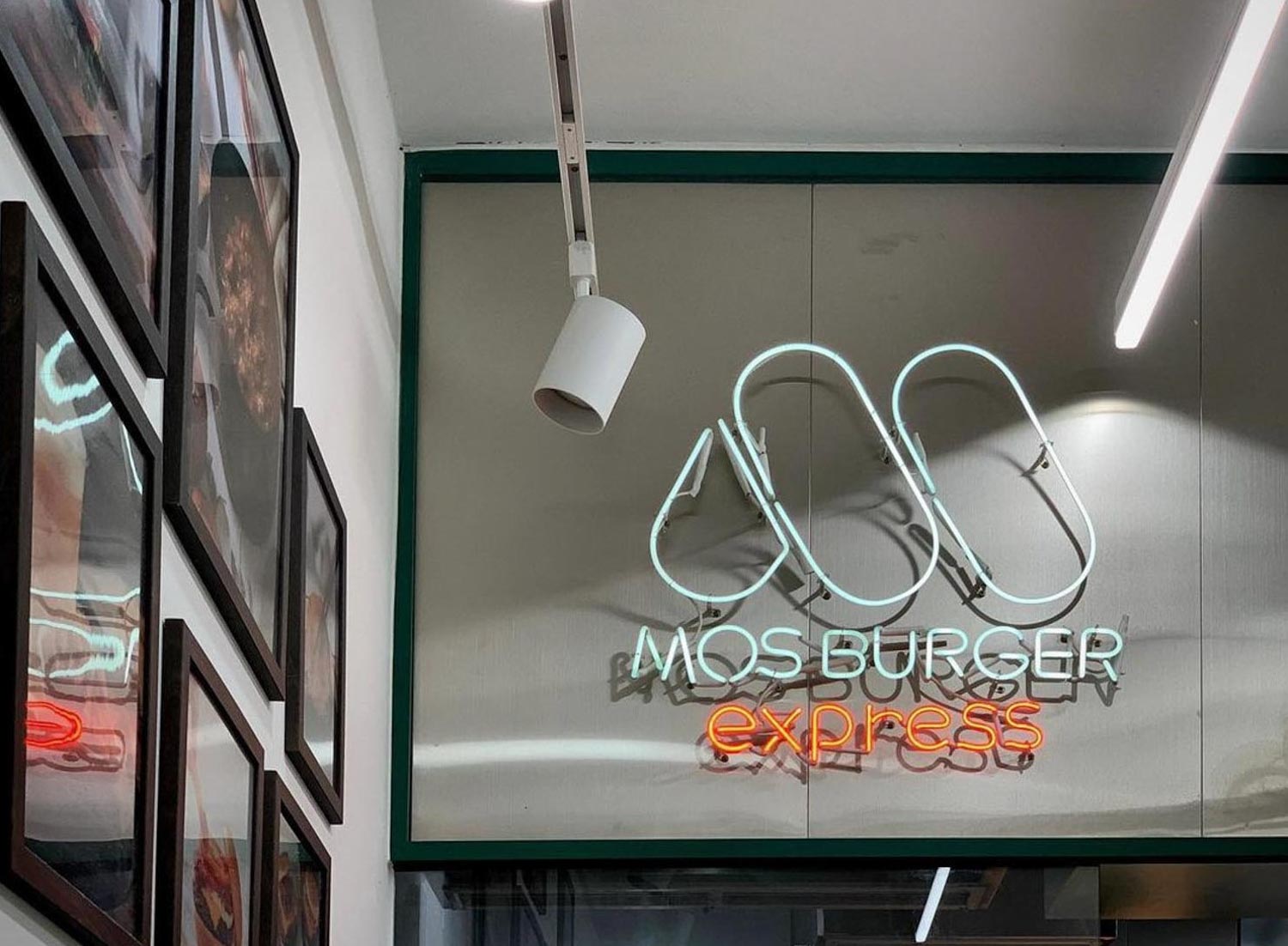 MOS Burger Express - South Korean MOS Burger express outlet sign