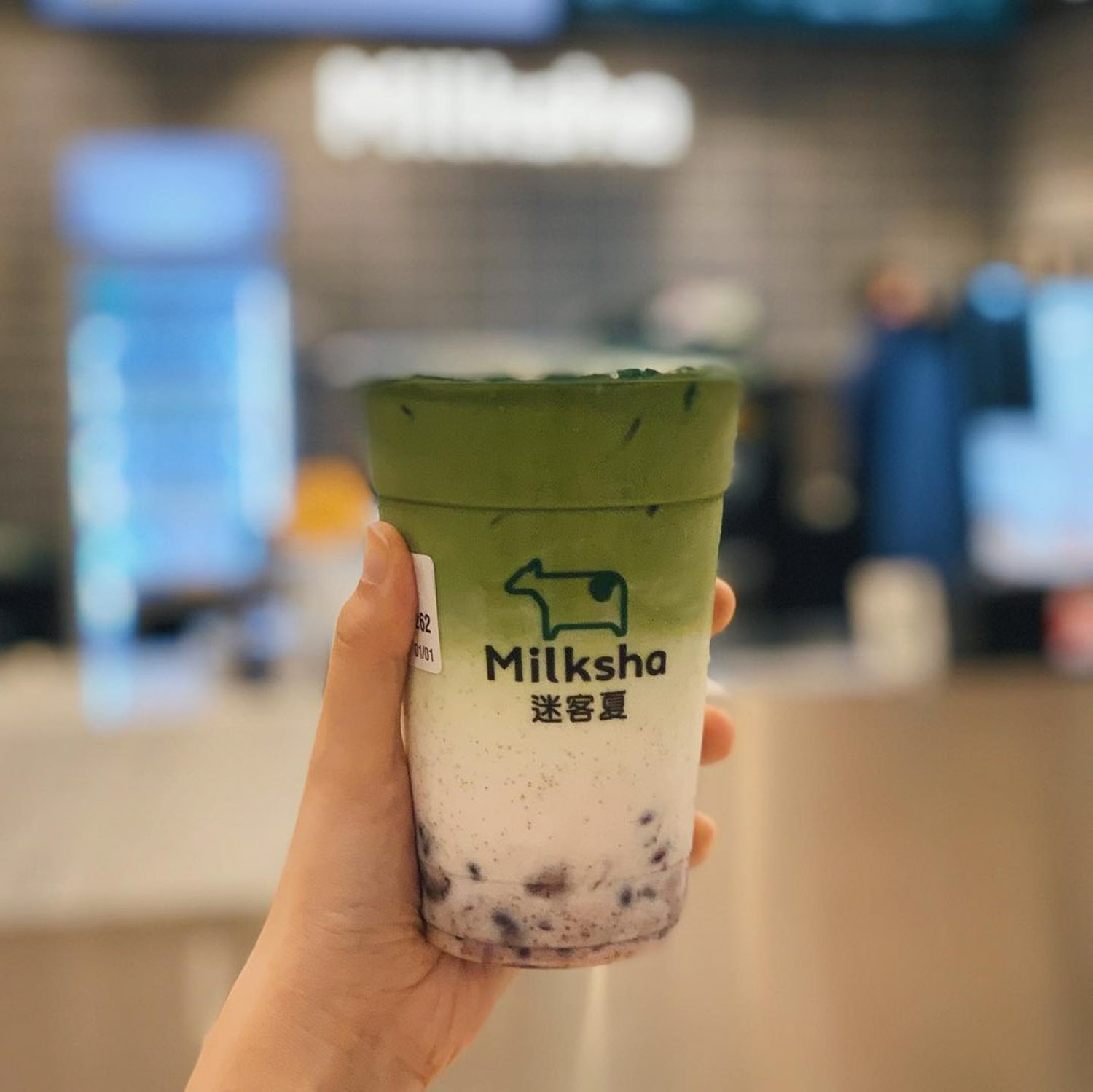 Azuki Matcha Milk