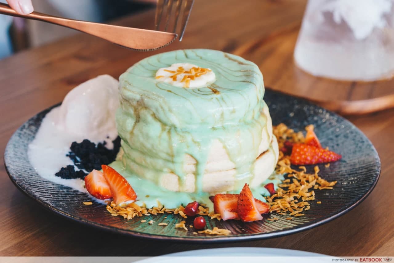 Kaya Pandan Souffle Pancake