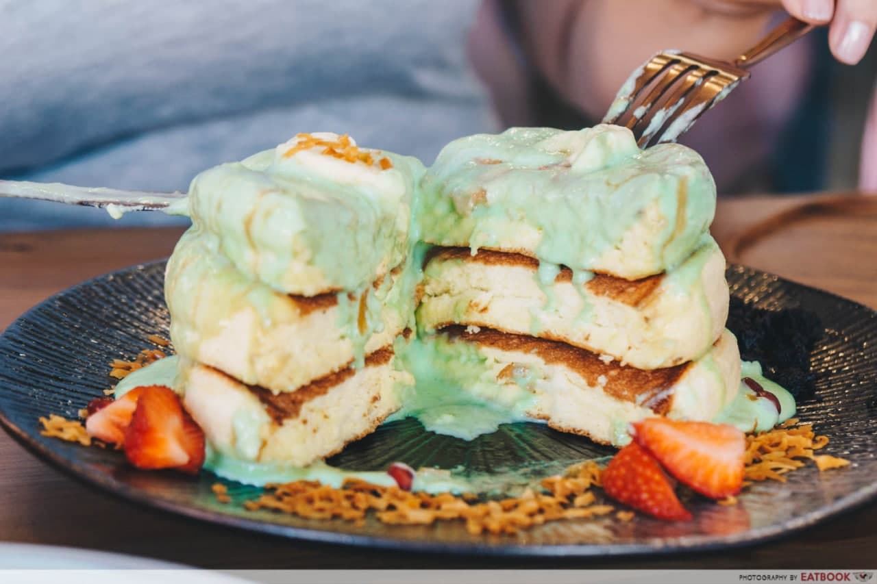 Kaya Pandan Souffle Pancake