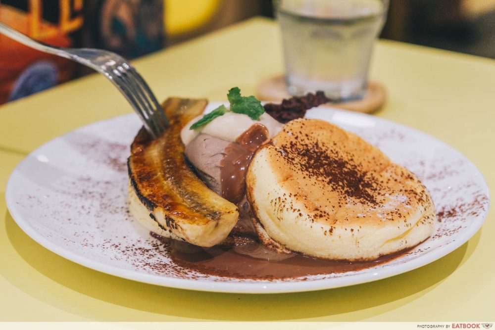 flippers singapore chocolate souffle pancake