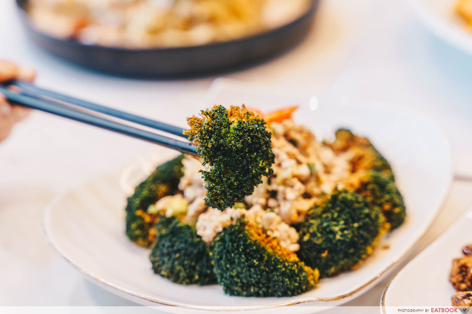 COCA Crusty Broccoli with Larb Moo