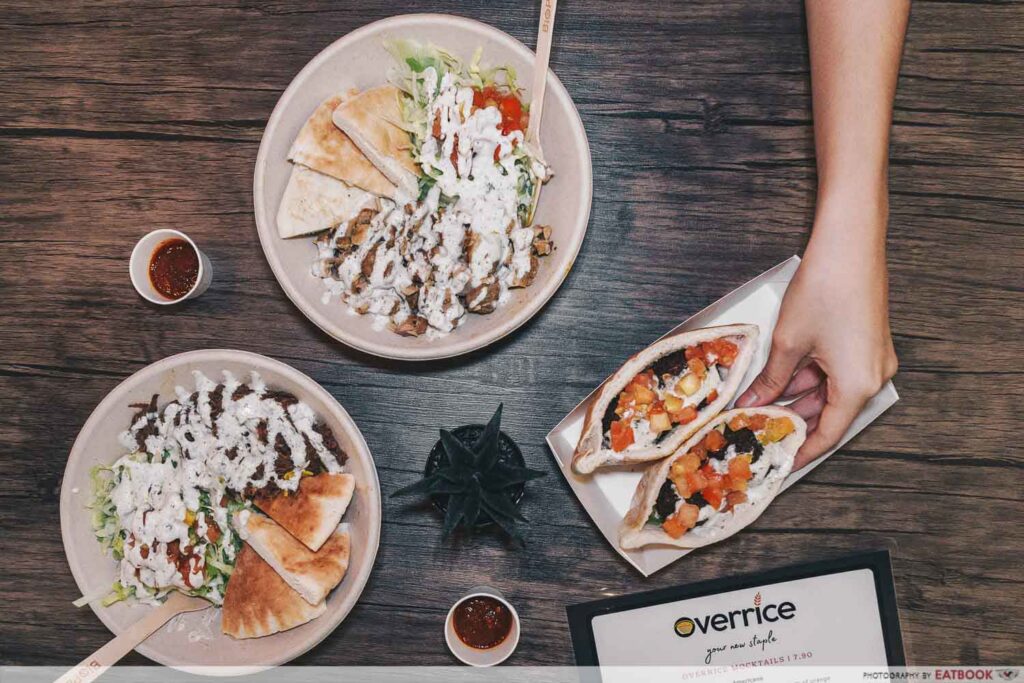 Overrice Review Pulled Beef Rice Bowls, Falafel Pockets And More At SG