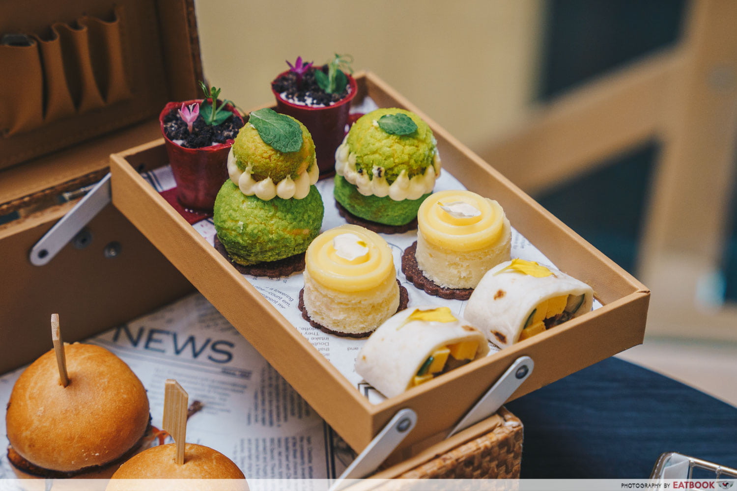 Peppermint Passionfruit Choux Puff