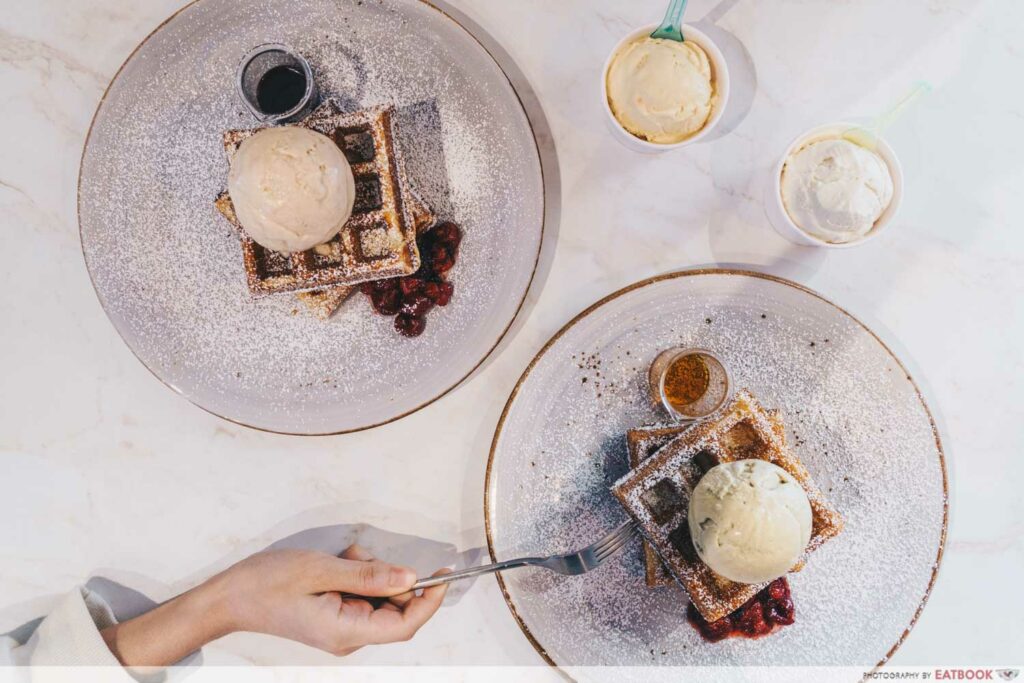 Pints & Cones Review Thyme And Pandan Waffles For 7.50 At New Ice