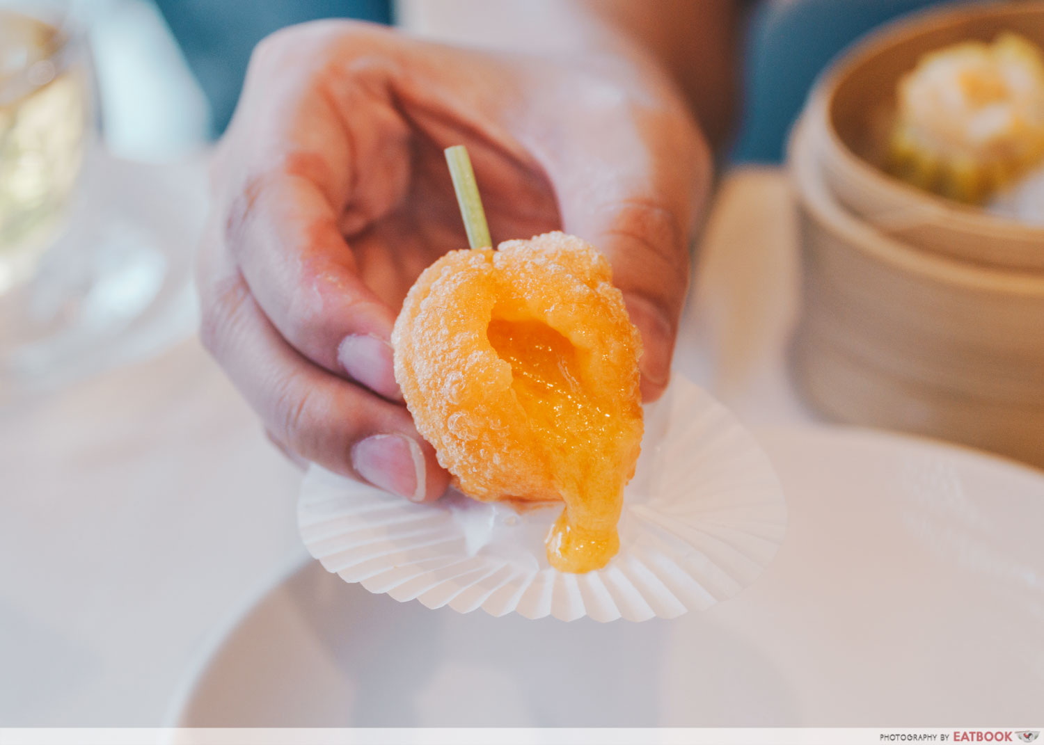 jumbo seafood afternoon tea - Molten Salted Egg Lava Mochi