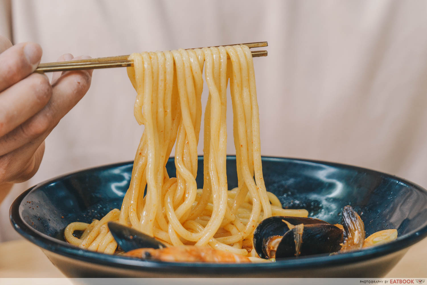 Annyeong Chicken - Jjamppong noodle pull