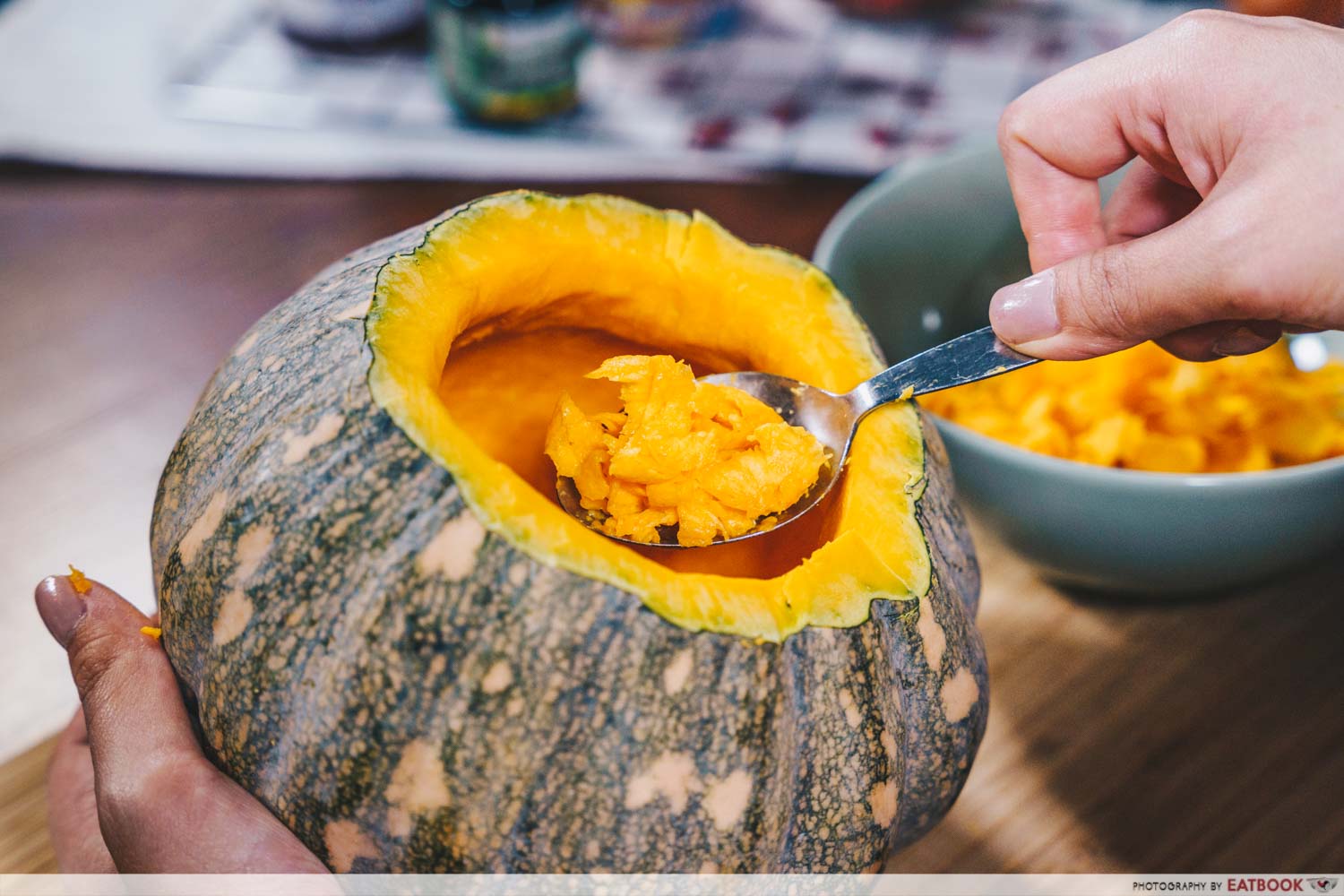 new moon carving pumpkin