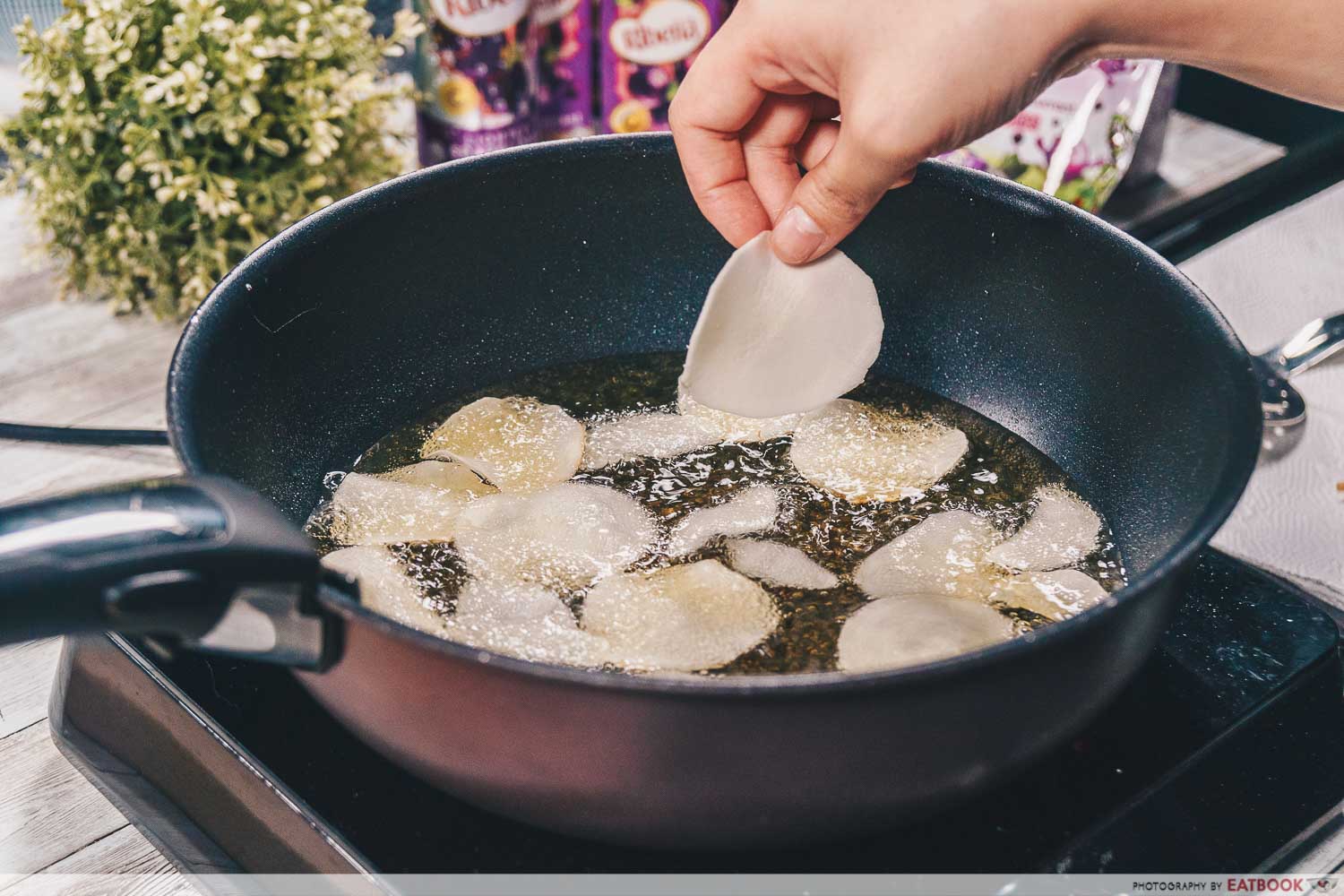 frying tapioca