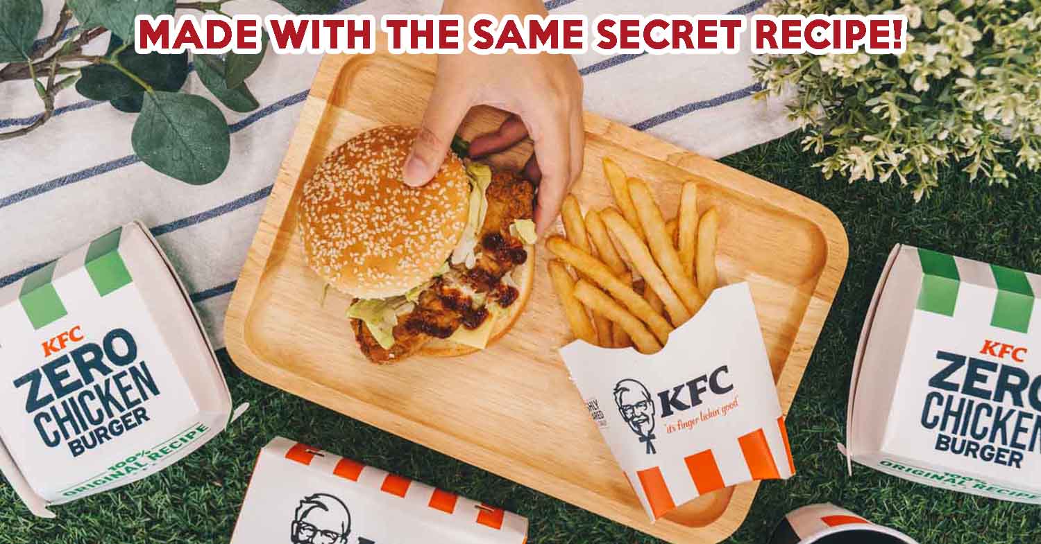 KFC zero chicken burger - feature image