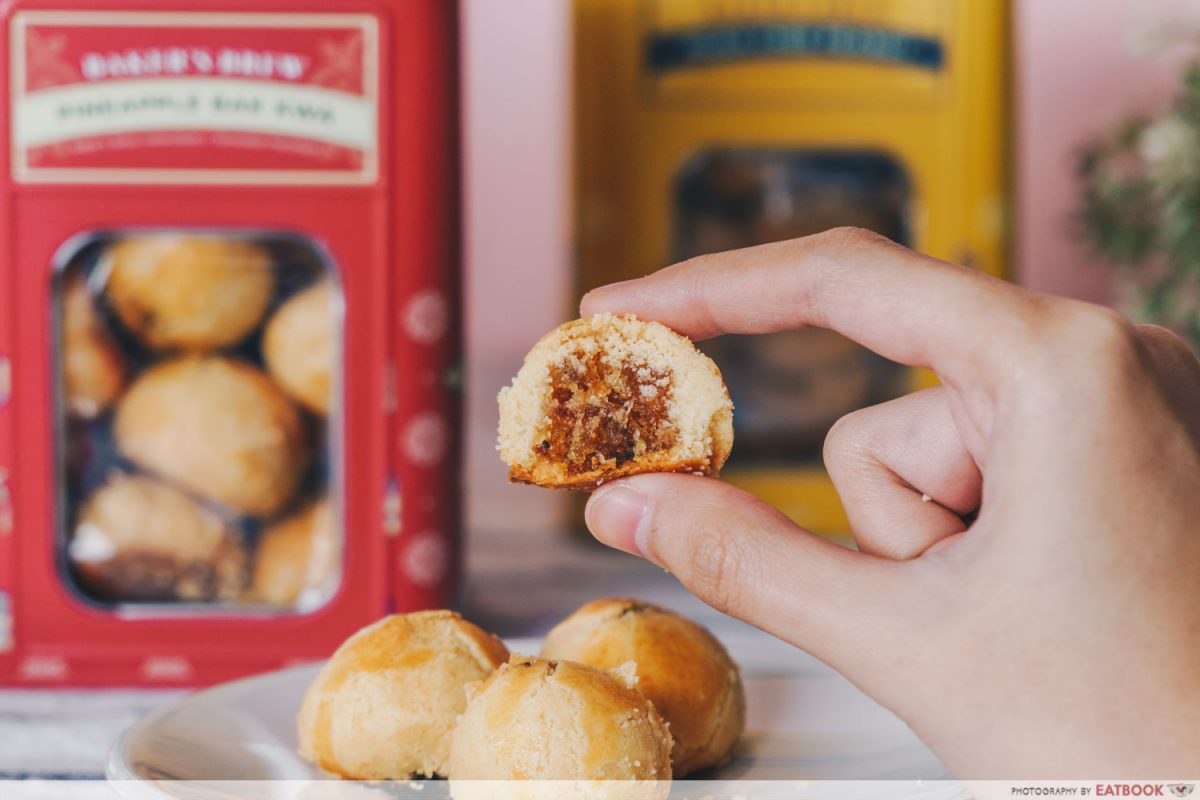 bak kwa pineapple tart baker's brew cny