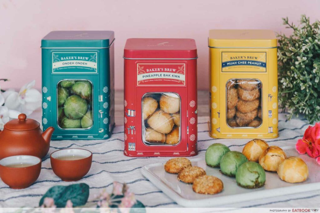 Baker's Brew Has Bak Kwa Pineapple Tarts, Muah Chee And Ondeh Ondeh