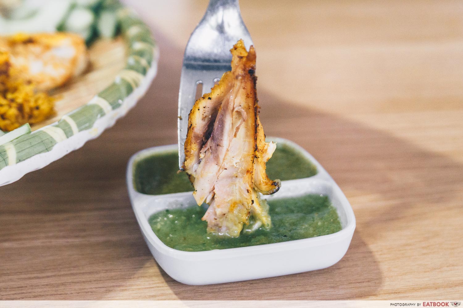 bismi briyani - green chilli sauce