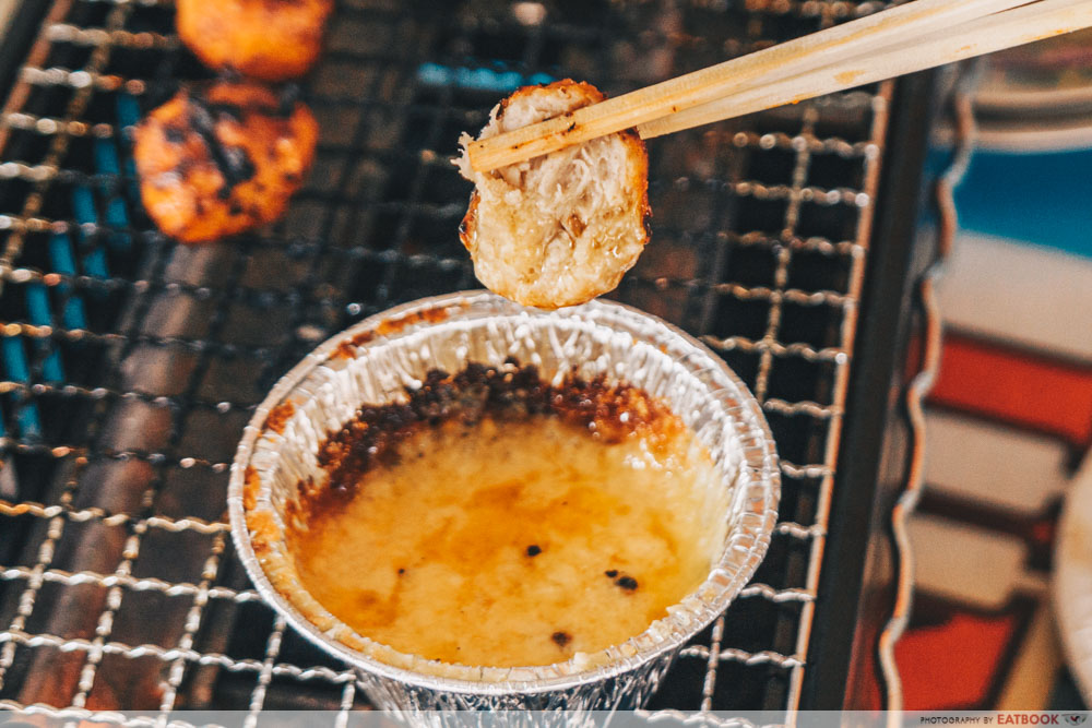 chicken meat ball yakiniku keisuke