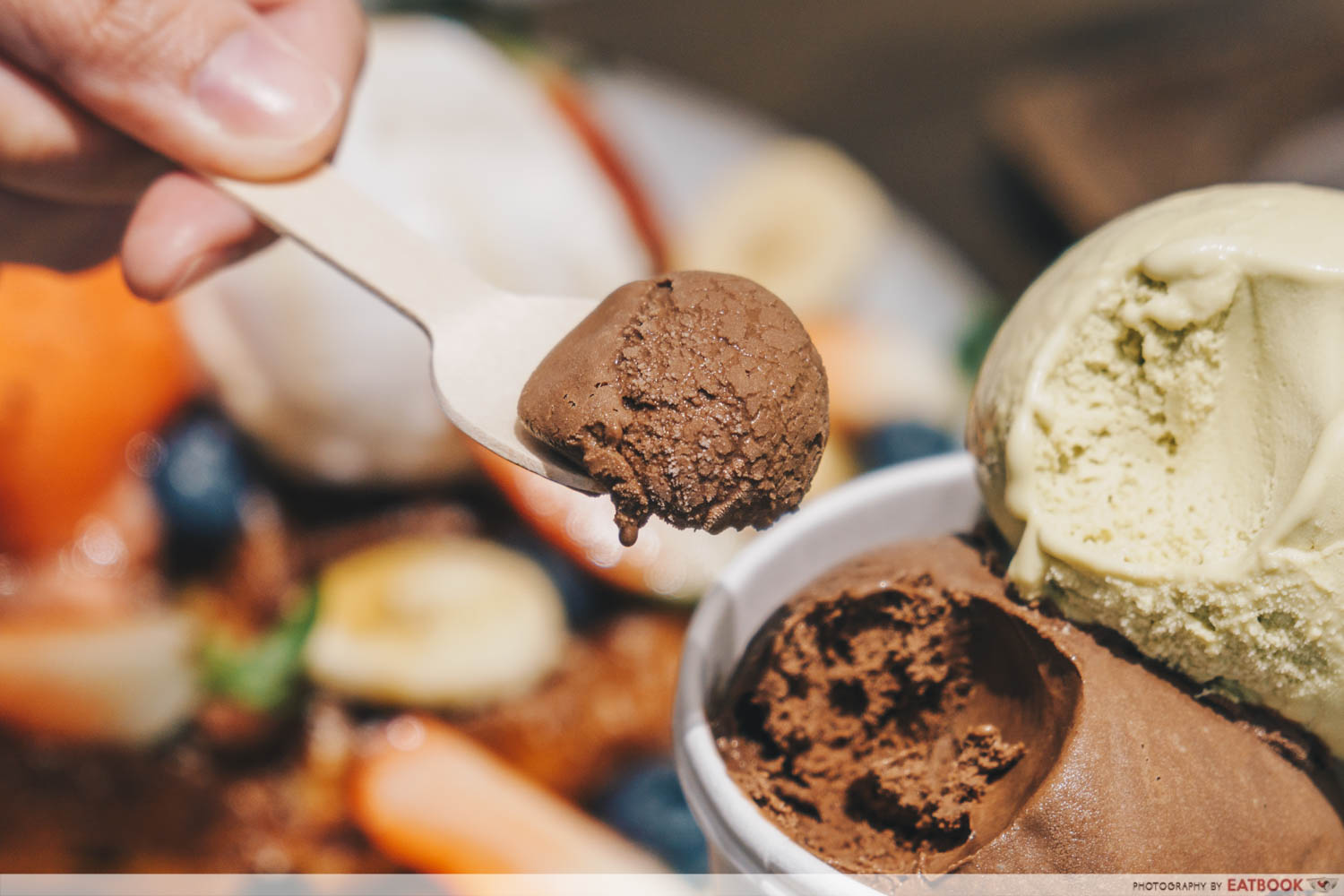 Burnt Cones - chocolate hazelnut ice cream