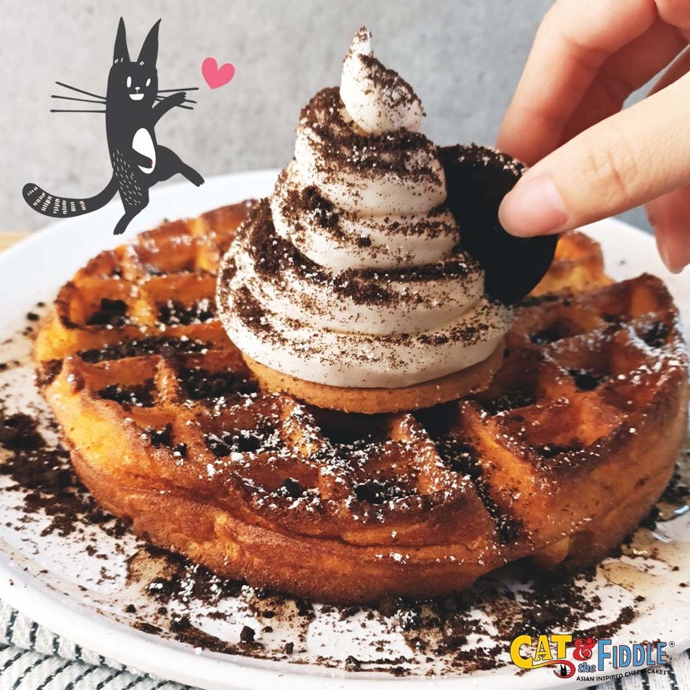 New Cat The Fiddle Cafe At Woodlands With Cheese Soft Serve And Waffles