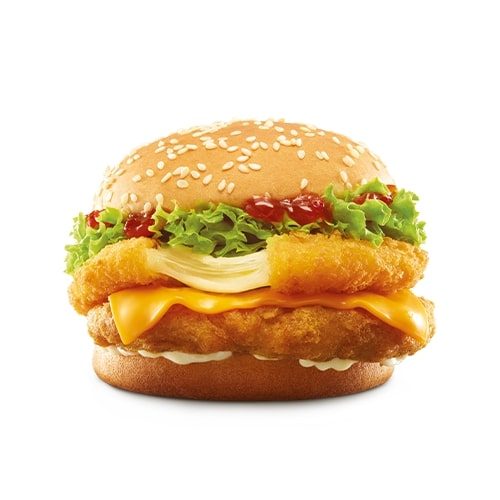 McDonald's Chick 'N' Cheese burger