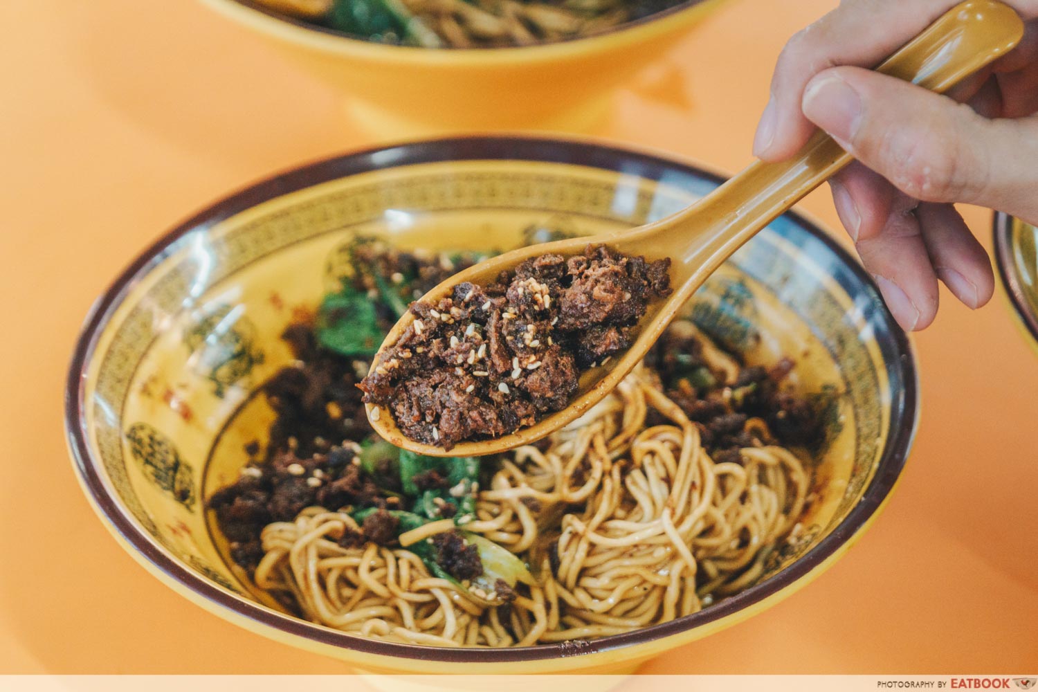 Da Shao Chong Qing Xiao Mian - spoonful of minced meat