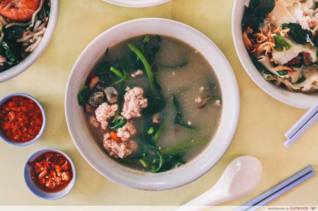 MARSILING MEE HOON KUEH SPINACH SOUP