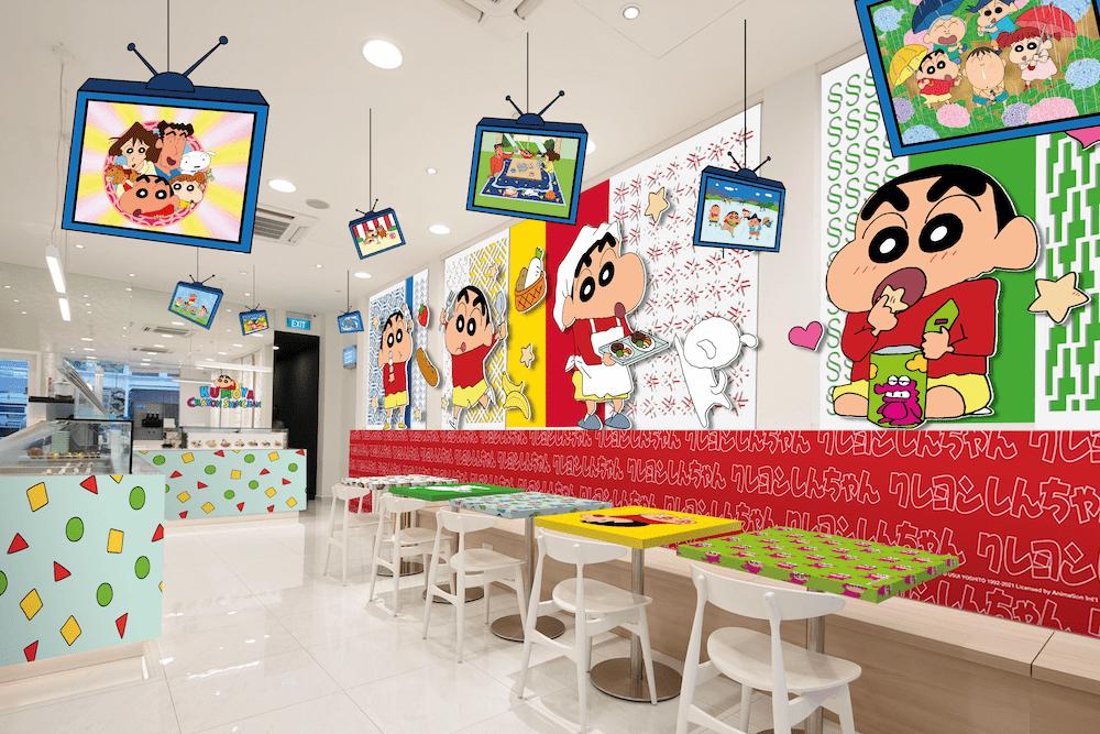 crayon shinchan cafe