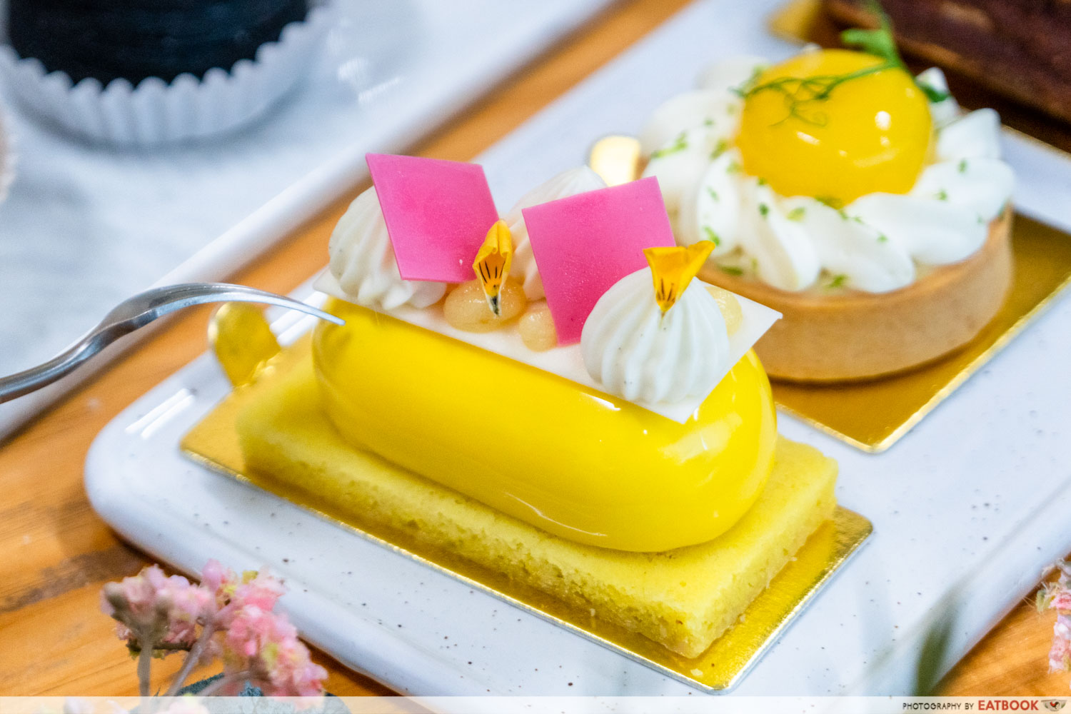 Tuxedo cafe and patisserie - yuzu pineapple cake